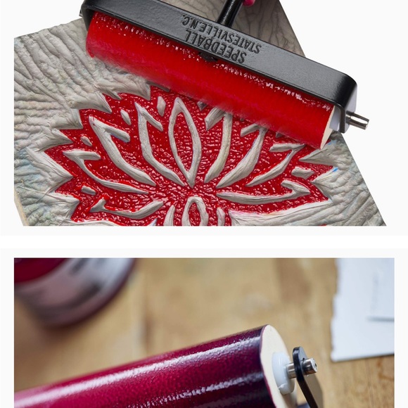 Speedball soft rubber Brayer 4” - Picture 4 of 6